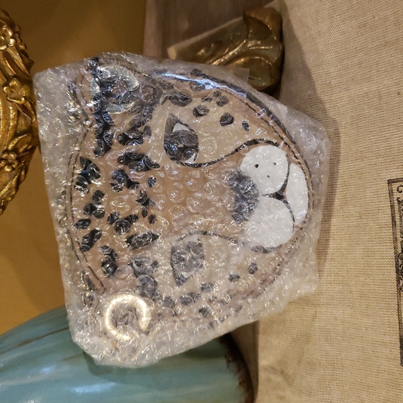 NWT! Kate Spade Leopard Novelty Coin Purse "Run Wild Black" - Picture 10 of 10